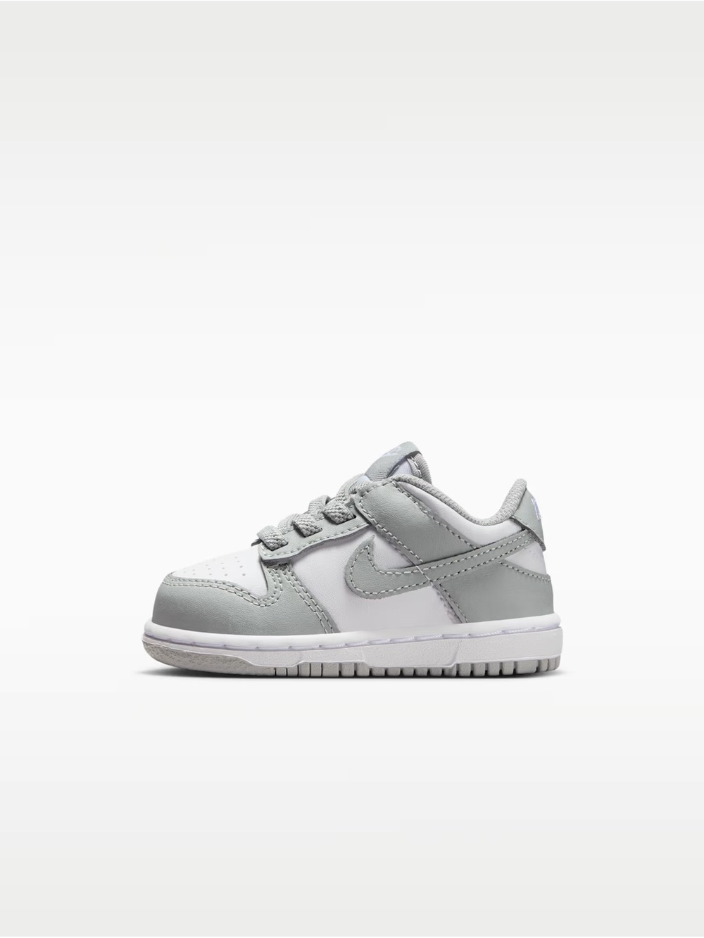 Nike Kids Nike Dunk Low in Gray and White